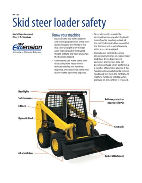 Skid steer loader safety 